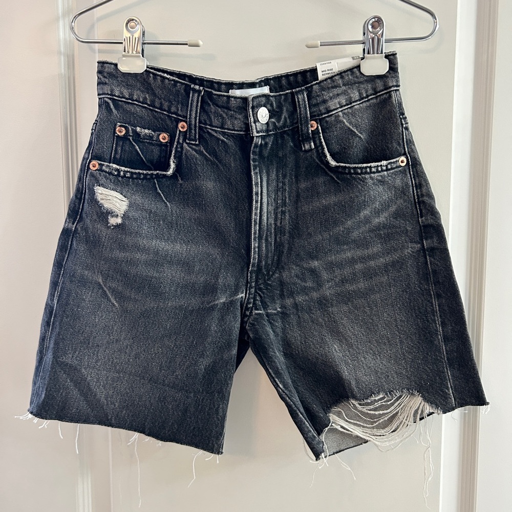 ZARA  Distressed Denim Jean Shorts - US 0/32 - NWT